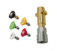 Boquilla de salida de agua de conexión rápida para lavadora a presión Karcher, conector de 1/4 pulgadas compatible con sistemas Karcher y FORBOSCH (B)