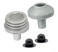 Boquilla de salida de entrada de piscina de repuesto para Intex 25022E - Kit completo de adaptador de montaje de chorro con rejilla de colador de conexión de manguera de 1.25 pulgadas accesorios de