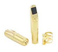 Boquilla de saxo, Jazz Alto Saxofón Metal 8C Boquilla con casquillos Parches Almohadones Cojines