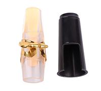 Boquilla de Saxofón Alto, Boquilla de Saxofón Alto Boquilla de Saxofón Alto 9,8 X 3,55 X 3,55 Cm Accesorios para Instrumentos de Saxofón Mi Bemol con Ligadura para Reemplazo de