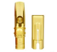 Boquilla de saxofón, boquilla de cabeza de flauta de saxofón alto, boquilla de latón de metal para saxofón alto en tamaños 5, 6, 7, 8, 9 (tamaño 6)