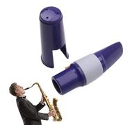 Boquilla de saxofón con tapa, boquilla para saxofón tenor, pieza de instrumento musical portátil para amantes de la música, aprendices para conciertos, aulas