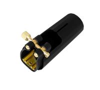 Boquilla de saxofón para ligadura con clip de cuero y boquilla soprano, accesorio ajustable