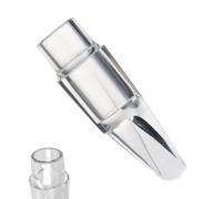 Boquilla de saxofón transparente - 9,2 x 2,8 x 2,6 cm, accesorio para saxofón | Herramienta de práctica para profesores principiantes - Mejora el flujo de aire de la y la producción de sonido