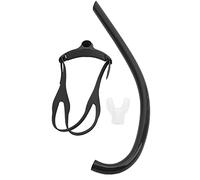 Boquilla de Silicona para Tubo de Snorkel de Montaje Frontal, Equipo de Entrenamiento de natación para Buceo y Snorkel. (Negra)