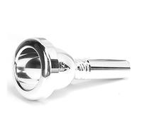 Boquilla de Trombón, Boquilla de Bombardino Chapada en 5G de 12,7mm para Barítono, Boquilla de Vástago para Accesorios de Instrumentos (Plata)