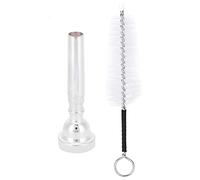 Boquilla de trompeta 7C, accesorio de instrumentos para Bach Conn King, tamaño Meg 7C, metal plateado, mejor calidad de tono, ideal para trompetistas