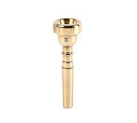 Boquilla de trompeta Alnicov Boquilla de instrumentos 7C de latón dorado compatible con principiantes y jugadores profesionales