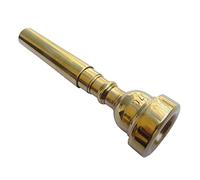 Boquilla de trompeta chapada en oro, accesorios para instrumentos musicales para Bach recubierto de oro con tono rico