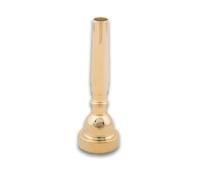 Boquilla de trompeta de tamaño Meg 5C, boquilla profesional de latón, accesorios de trompeta dorada y plateada, piezas de ajuste de instrumentos musicales, 1 ud. (Color : Golden color)