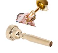 Boquilla de Trompeta Elegante B Accesorios de Instrumentos Musicales Profesionales Boquilla de Instrumentos Musical (Oro 3C) (Oro 5C) (7 C dorada)