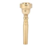 Boquilla de Trompeta Elegante Cuerno de Latón Accesorios para Instrumentos Musicales para Jugadores Profesionales Principiantes Oro (Oro 5C),Otros equipos de montañismo y campamento