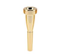 Boquilla de trompeta Metal chapada en oro 3C 5C 7C, boquillas profesionales con forma bala for Para Principiantes Y Jugadores Profesionales Band
