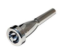 Boquilla de Trompeta Plateada, Boquilla de Trompeta Chapada en Plata de Cobre Puro, Repuesto Ligero para Bach (1.5C)