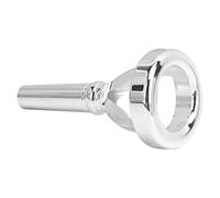 Boquilla de Tuba de Plata, Boquilla de Ejercicio de Tuba Reemplazo de Boquilla de Tuba Revestimiento de Plata Grueso para Principiantes para Jugadores Avanzados