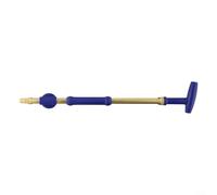 Boquilla de varilla de tracción ajustable de latón de 36 a 38 cm, modo de flujo de niebla doble, brazo manual para jardín, césped, agricultura, regadera (cabeza única)