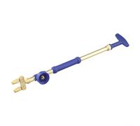 Boquilla de varilla de tracción ajustable de latón de 36 a 38 cm, modo de flujo de niebla doble, brazo manual para jardín, césped, agricultura, regadera (doble cabeza)