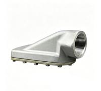 Boquilla de ventilador Cabezal rociador pico pato plano Estructura en forma abanico engrosada ancha para tareas limpieza, secado y enfria aluminum alloy Style X - 1.5-inch internal thread steel plate