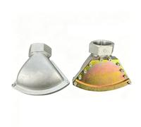 Boquilla de ventilador Cabezal rociador pico pato plano Estructura en forma abanico engrosada ancha para tareas limpieza, secado y enfriamiento un aluminum alloy JC 2-inch internal thread steel plate