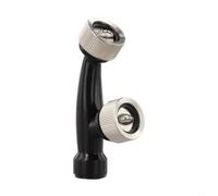 Boquilla de ventilador de pulverización de alta presión para riego de jardines agrícolas, metal resistente a la corrosión, 10 cm, negro, K-5 D-5 (K-5, tres agujeros)
