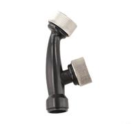 Boquilla de ventilador de pulverización de alta presión para riego de jardines agrícolas, metal resistente a la corrosión, 10 cm, negro, K-5 D-5 (D-5 agujero único)