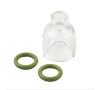 Boquilla de vidrio de soldadura TIG, lente de visualización transparente, para WP9 WP17 WP18 WP20 WP26 consumibles de antorcha, con juntas tóricas (4)