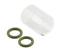 Boquilla de vidrio de visualización transparente TIG para WP9/17/18/20/26, incluye juntas tóricas, 4-12 mm con malla opcional, consumible de lente de gas de soldadura (7)