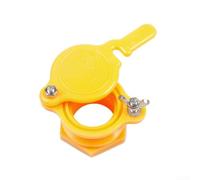 Boquilla dispensadora de miel de plástico para contenedores, tapa multicolor a prueba de fugas para salsa de aceite de jarabe, herramienta de cocina reutilizable, amarillo, naranja, verde (amarillo)