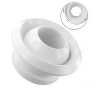 Boquilla esférica circular ABS Ventilación de aire Control de volumen ajustable para estación de aeropuerto Sistema de ventilación central blanco 75mm 100mm 150mm (200Q)