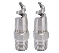 Boquilla espiral de acero inoxidable Atomización Atomización Atomización Cono Sprayer 2 PPCS Set Kit para enfriamiento de la desulfuración Firen de alta presión 120 ° Ángulo de