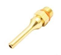 Boquilla fina de pegamento caliente, tubo de cobre, 1 unidad, resistente al desgaste, herramienta de reparación antigoteo para pulverizador, dorado, ligero, fácil de instalar (50 x 3 mm)