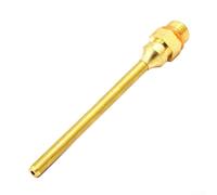 Boquilla fina de pegamento caliente, tubo de cobre, 1 unidad, resistente al desgaste, herramienta de reparación antigoteo para pulverizador, dorado, ligero, fácil de instalar (100 x 2,0 mm)