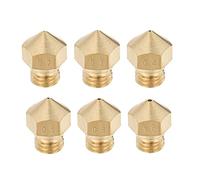 Boquilla for impresora 3D de 6 uds, boquilla MK10 latón 0,2mm,3mm,4mm,5mm,8mm, 1mm, cabezal impresión extrusor for M7 filamento 1,75mm