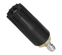 Boquilla giratoria de 360 grados con patrón de loto para limpieza de cobertura completa en vehículos y superficies exteriores (rojo)