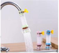 Boquilla giratoria para grifo, pulverizador de filtro de agua, dispositivo de ahorro de agua, filtro de grifo de cocina para el hogar, boca de silicona, 3 piezas de colores aleatorios, adecuado para