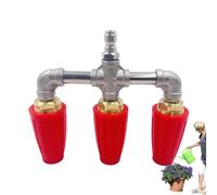 Boquilla giratoria para lavadora a presión, boquilla turbo giratoria | Boquilla turbo para lavadora de alta presión triple,Accesorios de limpieza de conector rápido 4000PSI, boquilla de turbina para