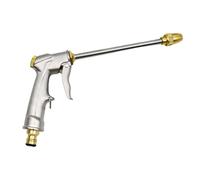 Boquilla giratoria para pistola de riego - Accesorio de manguera de jardín de alto caudal, herramienta de riego robusta, lavado de muebles de exterior de coche, cabezal de pulverización pesado