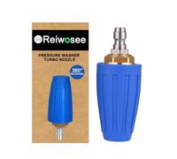 Boquilla Giratoria Turbo Universal Para Hidrolimpiadora De Agua, Boquilla Para Lavadora a Alta Presión, Boquilla De 4000 Psi, Calibre 1.311 Mm, Uso De Un Conector Rápido De 1/4" Turbowasher (Azul)