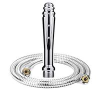 Boquilla grande Enema Ducha Limpiador anal vaginal Vaginal Limpiador del sistema de ducha de colon (Plata)