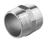 Boquilla hexagonal de acero inoxidable 304 resistente para aplicaciones macho de 2 pulgadas x 2 pulgadas macho, garantiza un sellado hermético