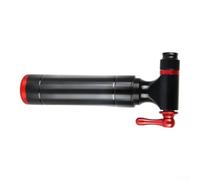 Boquilla infladora de bicicleta con cabezal de bomba rápida de aleación de aluminio (negro)
