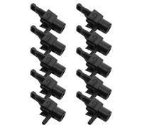 Boquilla Infladora de Bomba de Aire negro de Plástico 10 piezas G1/4 | Anillos Sellantes, Rosca Mecanizada de Precisión Juntas Engrosadas, para Bici y Boquillas Automotrices
