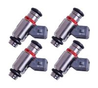 Boquilla Inyector Combustible 4 boquillas de inyector de combustible IWP023 para Skoda (1992-2001, 1976-2001) y válvula de inyector de asiento (1993-2002). Inyector de Gasolina
