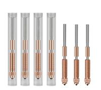 Boquilla K1C Mejorada Compatible con CREA-lity K1 MAX K1C Ender-3 V3 Todo en uno Cobre Titanio Alto Flujo 0,2 0,4 0,6 0,8 mm boquillas de Intercambio rápido(2Pcs,1.0mm)