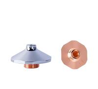 Boquilla láser Boquilla láser de 28 mm diámetro, cromo una sola capa y doble, calibre 1,0-5,0 for cabezal máquina corte fibra, consumibles(4.0mm,Chrome Double,1PCS)