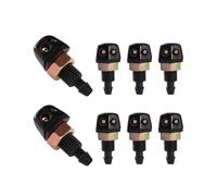 Boquilla Lavaparabrisas 8 Boquillas Universales Para Limpiaparabrisas Delantero Con Rociador Y Conexión Roscada Chorro Limpiaparabrisas(Copper hole)