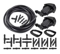 Boquilla lavaparabrisas Compatible Con Pontiac Para Vibe MK1 2008-2008 Para G6 2005-2010 2x Limpiaparabrisas Coche Boquillas De Limpiaparabrisas Manguera 85381AE020(With Regulator)
