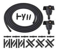 Boquilla Limpiaparabrisas Compatible Con Nissan Para TIIDA 05-10 Para Venucia D50 Para R50 Para R50X Manguera y junta de la boquilla del lavaparabrisas delantero(With Regulator)