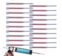 Boquilla Mezcladora para Epoxi | Cartucho de 20 Tubos de Resina | Boquilla para Mezclar Adhesivos - para Reparación de Grietas en Hormigón y Refuerzo de Estructuras de Construcción