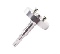 Boquilla mezcladora selladora de aleación de aluminio, vástago de 1/4 pulgadas para adhesivos de doble componente, para punta de mezcla de precisión para taladros, plata, 41 mm de diámetro